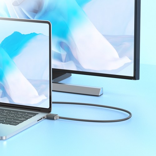 Кабель HOCO US08 HDTV 2.0 male-to-male 4K HD data cable(L=1M) Black