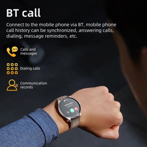 Смарт-годинник HOCO Y22 AMOLED 36mm. 200 mAh. IP67 Silver