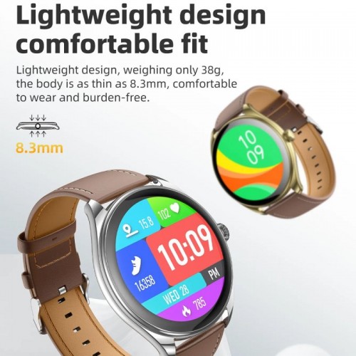 Смарт-годинник HOCO Y22 AMOLED 36mm. 200 mAh. IP67 Silver