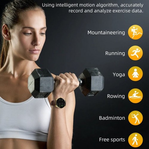 Смарт-годинник HOCO Y22 AMOLED 36mm. 200 mAh. IP67 Silver