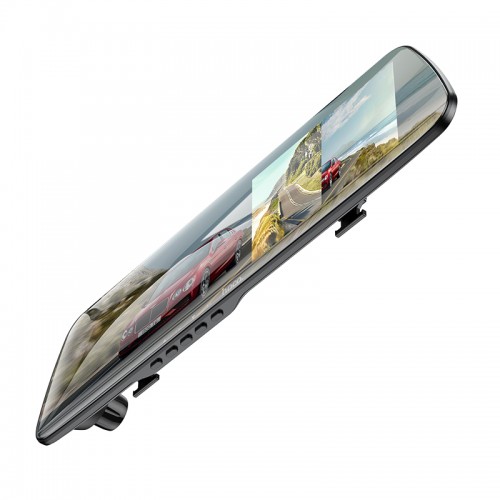 Відеореєстратор HOCO DV4 4.5-inch rearview mirror driving recorder(dual-channel) Black