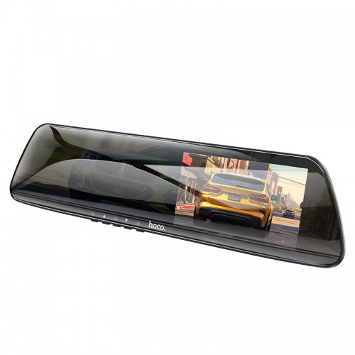 Відеореєстратор HOCO DV4 4.5-inch rearview mirror driving recorder(dual-channel) Black