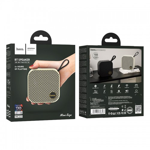 Портативная колонка HOCO HC22 Auspicious sports BT speaker Paint White