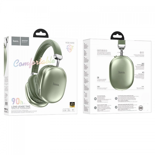 Беспроводные накладные наушники HOCO W35 Max Joy BT headphones Green