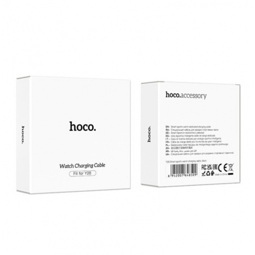 Бездротовий зарядний пристрій для смарт-годинника Y28 Smart sports watch charging cable Black
