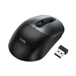 Маніпулятор миша HOCO GM28 2.4G business wireless mouse Black Metal Gray