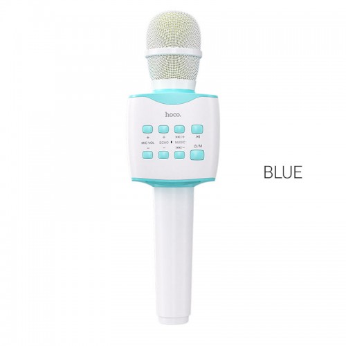 Портативная колонка-микрофон HOCO BK5 Cantando караоке микрофон 5W Blue