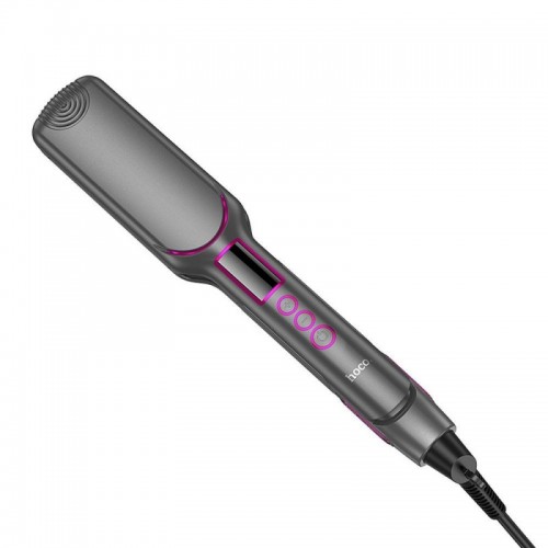 Вирівнювач для волосся з цифровим дисплеєм HOCO HP42 Wide board hair straightener with digital display(EU) Gray