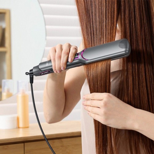 Вирівнювач для волосся з цифровим дисплеєм HOCO HP42 Wide board hair straightener with digital display(EU) Gray