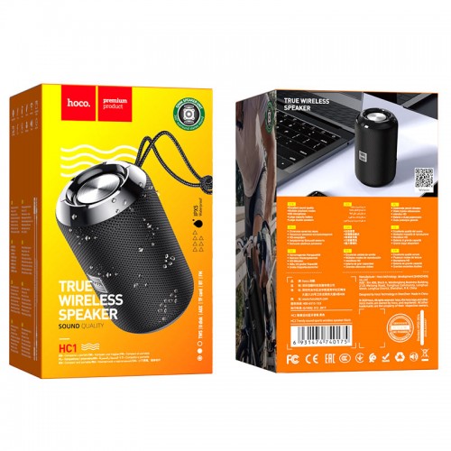 Портативная колонка HOCO HC1 Trendy sound спортивная беспроводная колонка Black