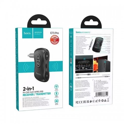 Bluetooth-ресивер HOCO E73 Pro Journey AUX BT audio receiver/transmitter Black Star