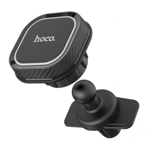 Автотримач для телефона HOCO CA52 Intelligent air outlet in-car holder Black+Gray