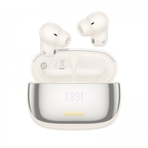 Бездротові навушники TWS HOCO EQ20 Rhyme, ANC+ENC, Milky White