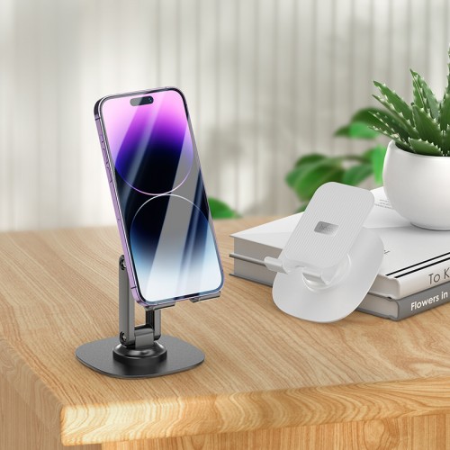 Тримач для телефона HOCO HD6 Winner dual-axis rotating desktop stand Black