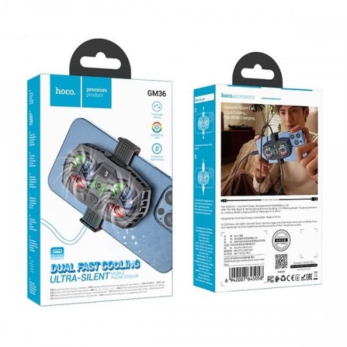 Кулер для мобільного телефона GM36 Mustango mobile phone dual cooler Black