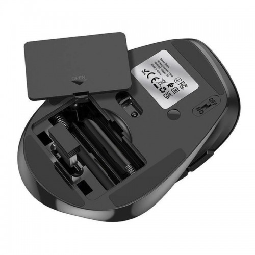 Манипулятор мышь HOCO GM24 Mystic шестикнопочная двухрежимная бизнес беспроводная мышь Черная