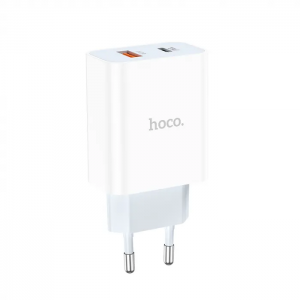 Сетевое зарядное устройство HOCO C97A PD20W+QC3.0 charger White