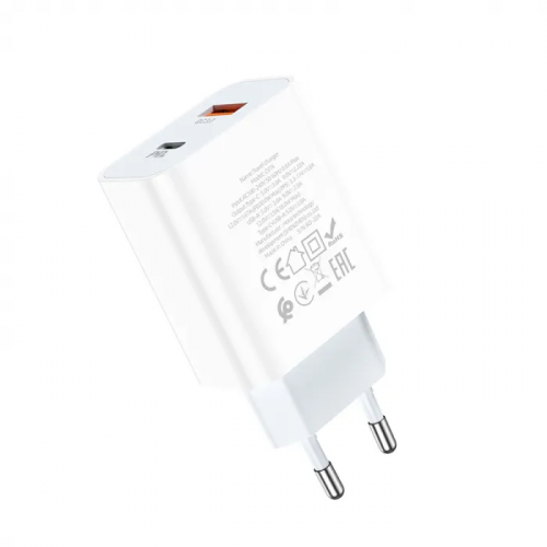 Сетевое зарядное устройство HOCO C97A PD20W+QC3.0 charger White