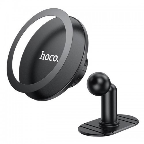 Автотримач для телефона HOCO H13 Fine jade ring magnetic car holder(center console) Black