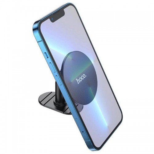 Автотримач для телефона HOCO H13 Fine jade ring magnetic car holder(center console) Black
