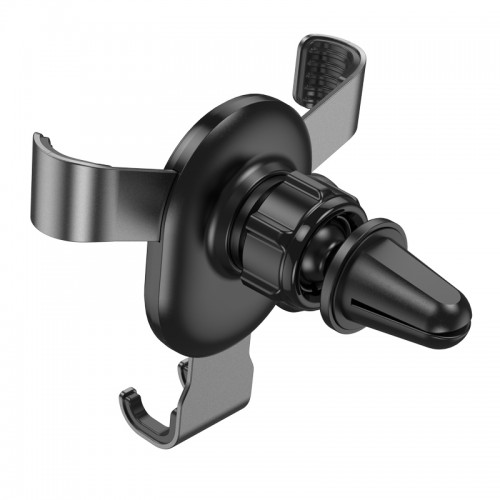 Автодержатель для телефона HOCO CA56 Plus Armor металлический гравитационный автомобильный держатель, чёрный