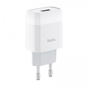 Сетевое зарядное устройство HOCO C72A Glorious однопортовое зарядное устройство 10.5W Белый