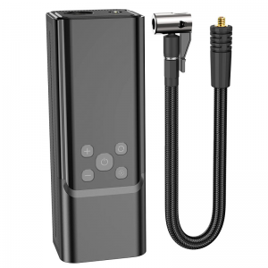 Автомобильный насос HOCO ZP7 Maddy portable smart air pump (5000mAh) Черный