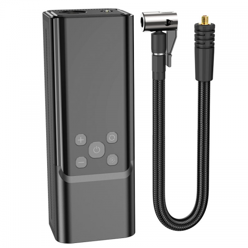 Автомобильный насос HOCO ZP7 Maddy portable smart air pump (5000mAh) Черный