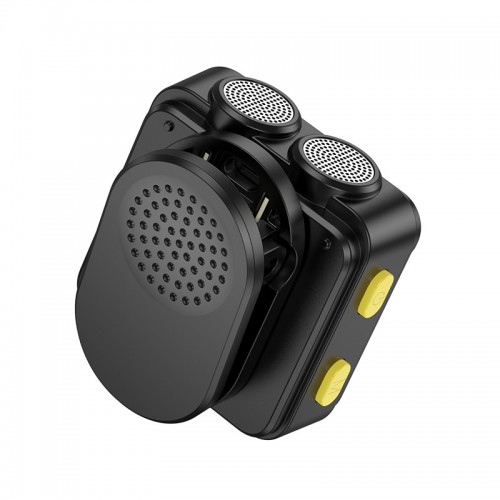 Бездротова мікрофонна система HOCO L17 magnetic dual-mic (iP/Type-C) Black