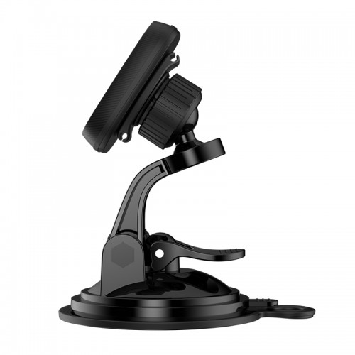 Автотримач для телефона HOCO CA28 Happy journey series suction cup magnetic car holder Black