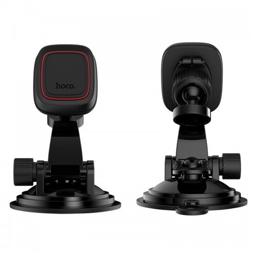 Автотримач для телефона HOCO CA28 Happy journey series suction cup magnetic car holder Black