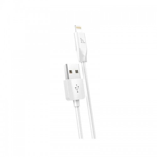 Кабель HOCO X1 USB to iP 2.4A, 2 м, PVC, разъёмы PVC, белый