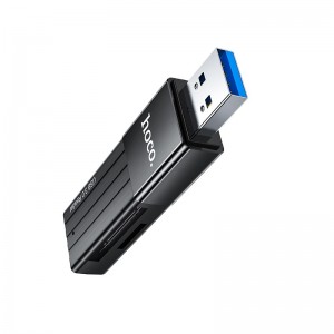 USB-хаб HOCO HB20 Mindful 2-in-1card reader(USB3.0) Black