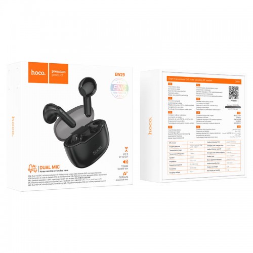 Беспроводные наушники TWS HOCO EW29 Depth, ENC, Black