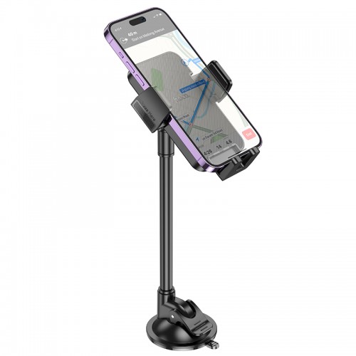 Автотримач для телефона HOCO H38 Cheetah car holder(windshield) Black