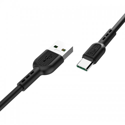 Кабель HOCO X33 Type-C 5A Surge charging data cable Black
