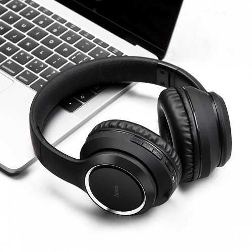 Бездротові накладні навушники HOCO W28 Journey wireless headphones Black