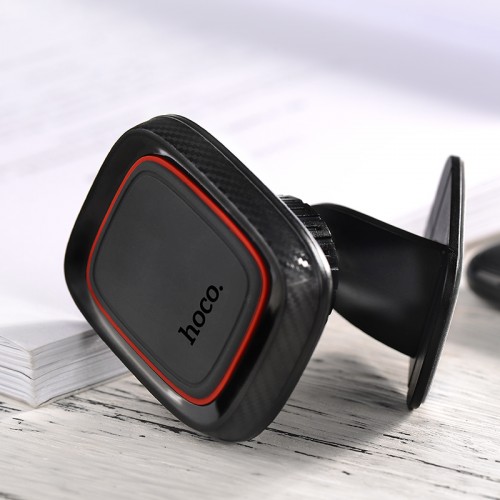 Автотримач для телефона HOCO CA24 Lotto series magnetic automotive center adsorbed holder Black