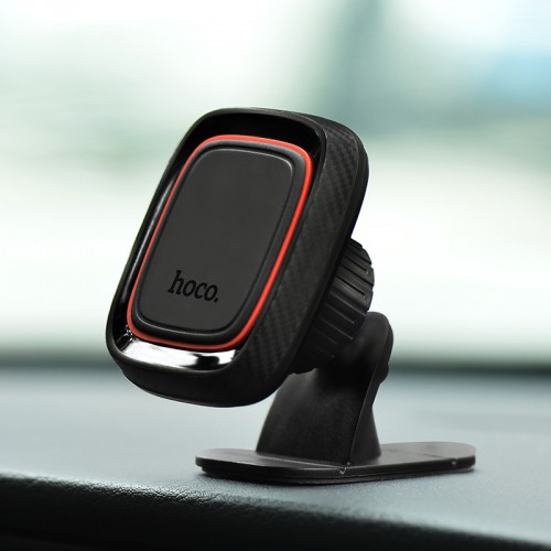 Автотримач для телефона HOCO CA24 Lotto series magnetic automotive center adsorbed holder Black
