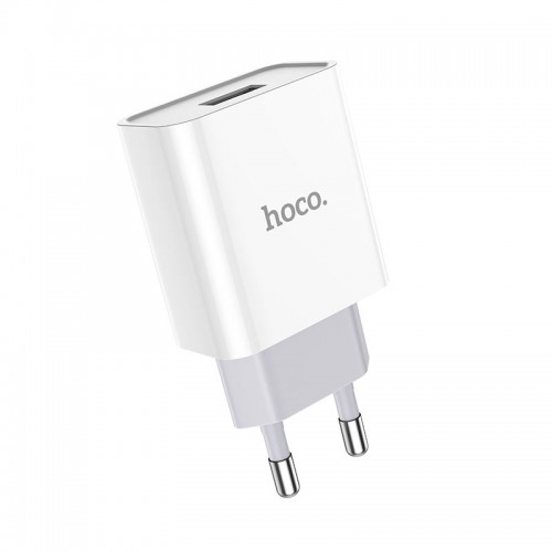 Сетевое зарядное устройство с кабелем HOCO C81A Asombroso single port charger set (Micro) 10,5 Вт, белое