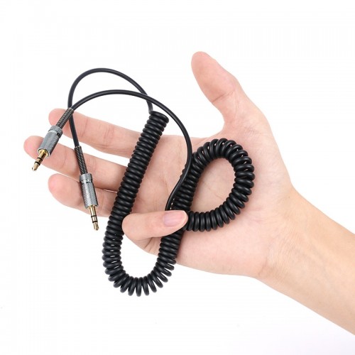 Аудиокабель HOCO UPA31 3,5 мм (штекер) — 3,5 мм (штекер), TPU, 3 м, чёрный