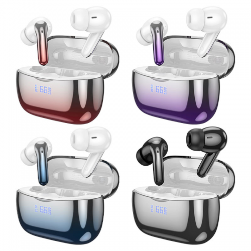 Бездротові навушники TWS HOCO EQ16 Shine, ANC+ENC, Black Glaze