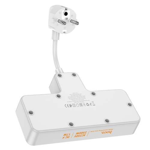 Мережевий подовжувач HOCO AC11A Voyage 2-position expansion socket(1C3A) White