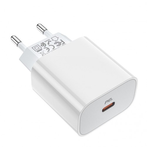 Сетевое зарядное устройство HOCO C76A Plus Speed source PD20W charger White