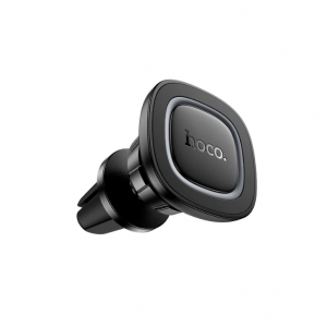 Автотримач для телефона HOCO H72 Crown magnetic car holder (air outlet) Black Metal Gray