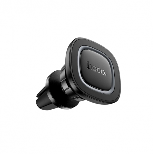 Автотримач для телефона HOCO H72 Crown magnetic car holder (air outlet) Black Metal Gray