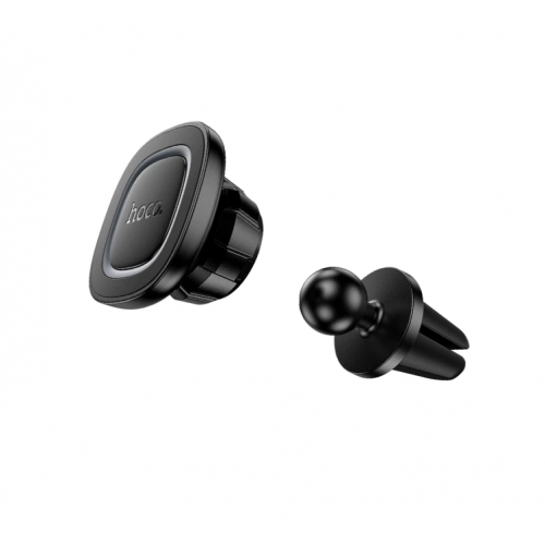 Автотримач для телефона HOCO H72 Crown magnetic car holder (air outlet) Black Metal Gray