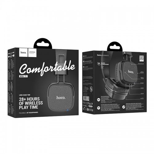 Бездротові накладні навушники HOCO W56 Earl BT headphones Black