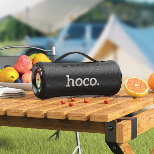 Портативная колонка HOCO HA10 Oleada для использования на открытом воздухе, Bluetooth-динамик, чёрная