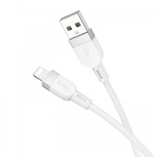 Кабель для зарядки и передачи данных HOCO X109 Energy, силиконовый, iP (L=1 м), белый